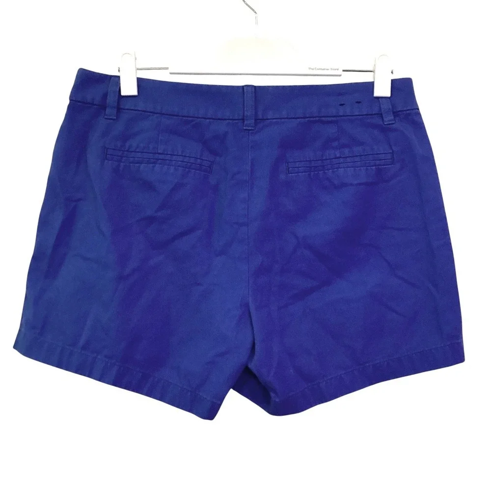 J.Crew Womens Chino Shorts Royal Blue 4.5" Inseam = Size 10 - Picture 2 of 4